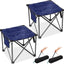 Taburete campamento 18.1" set 2 reposapiés plegable 440lb
