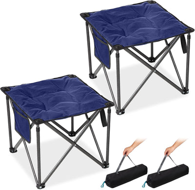 Taburete campamento 18.1" set 2 reposapiés plegable 440lb