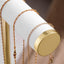 Soporte joyas terciopelo 3 niveles blanco