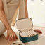 Caja joyería 8 bolsas terciopelo organiz. viaje