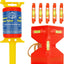 Cuerda nailon trenzada 540pies con poste 5 niveles naranja