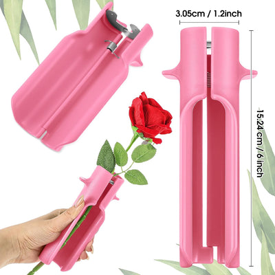 Juego 14 tijeras pelar flores jardinería rosa