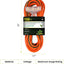 Cable extensión 100ft naranja extremo iluminado SJTW 14/3