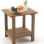 Mesa auxiliar Adirondack 2 niveles marrón resistente