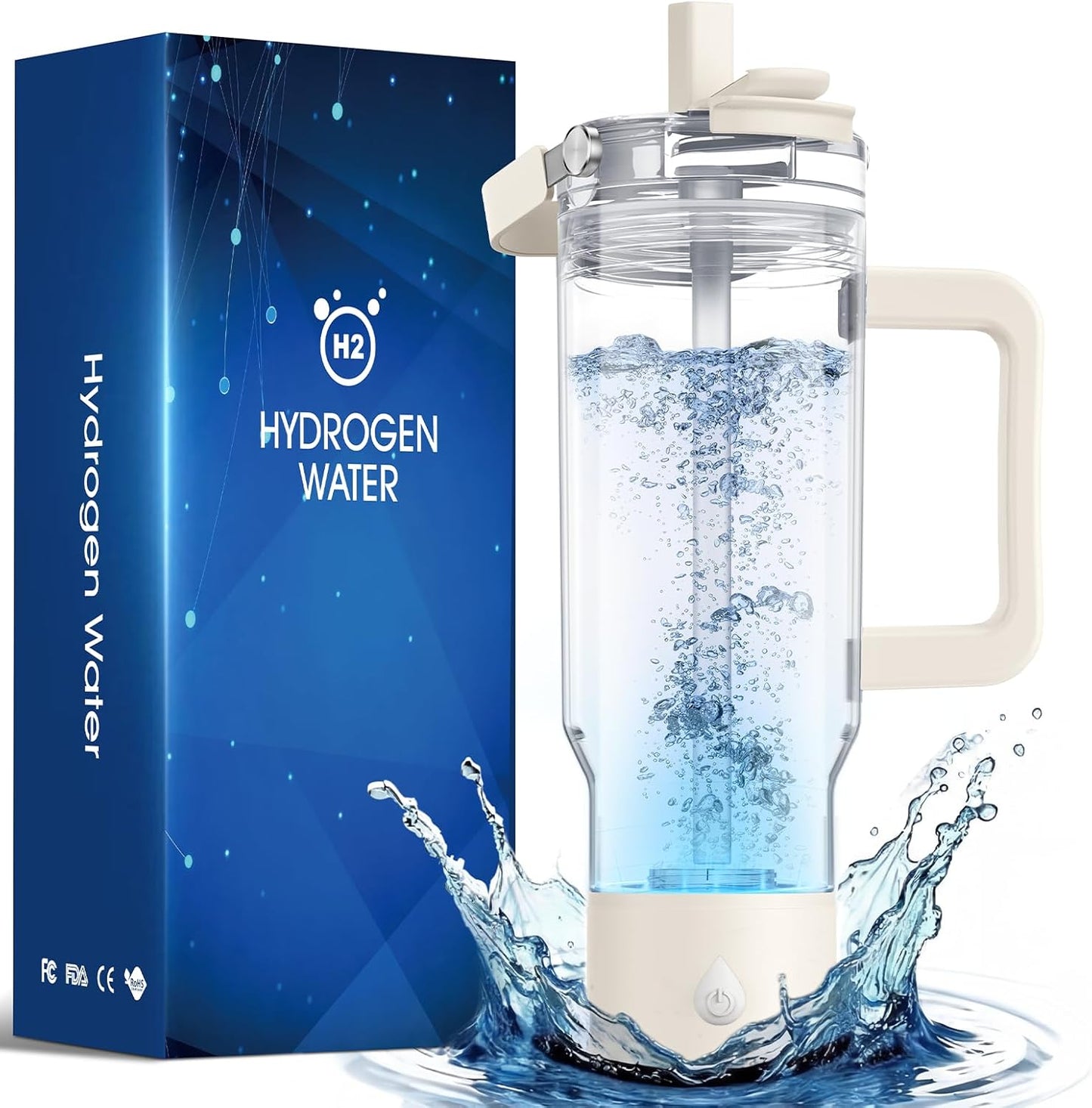 Generador agua hidrógeno 26oz 6000ppb tech-hidrogeno 3min