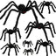 8 Arañas Gigantes Decoración Halloween Aterradoras