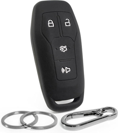 Funda silicona llavero comp Ford F-150 13-17 negro pizarra