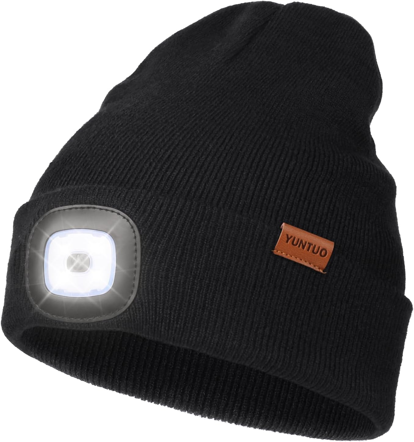 Gorro LED linterna frontal recargable USB unisex