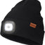Gorro LED linterna frontal recargable USB unisex