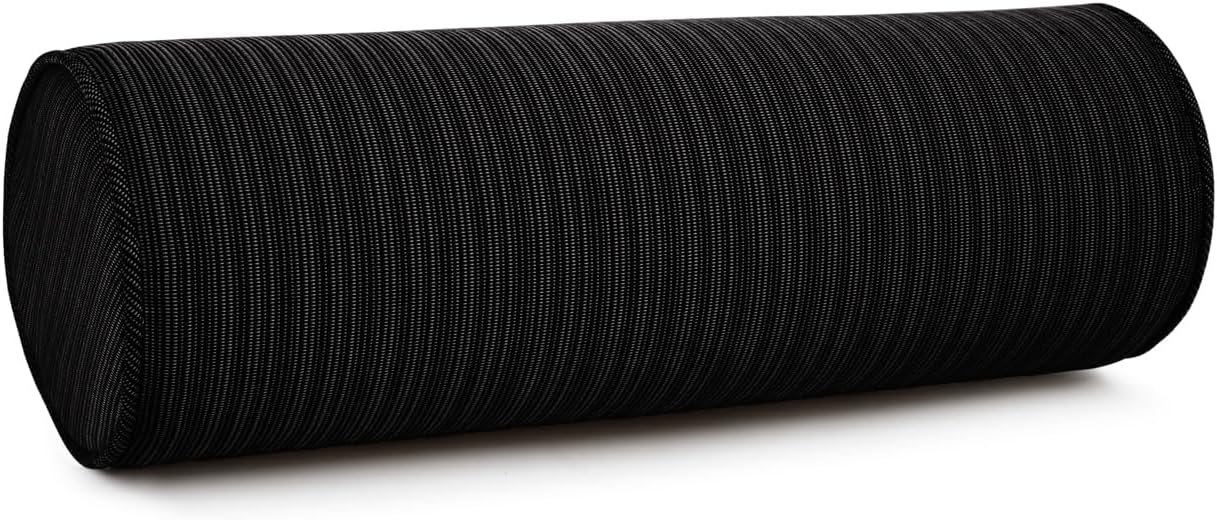 Cojín cuello 6x18pulg color negro 2 Uds