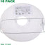 10 Faroles Papel Blanco 12pulg Redondos Colgantes