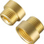 2 Pack Accesorios Latón G1/2 Macho a Hembra 0.787pulg