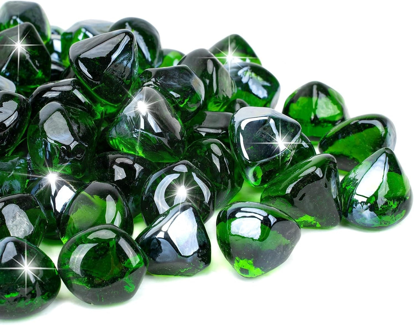 10 lb piedras fuego verde esmeralda 1pulg chimenea