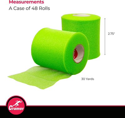 Cinta adhesiva 2.75x30yd para sujeción deportiva 48 rollos