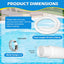 4 Mangueras Piscina 1.25pulg Repuesto Bomba 59pulg Comp