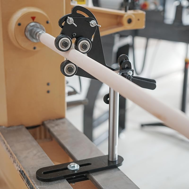 Reposo eje torno madera MC-FS5 estabilizador 3 ruedas