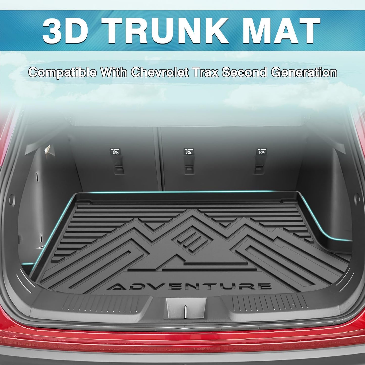 Forro maletero Chevy Trax/Buick Envista 2024-25 negro