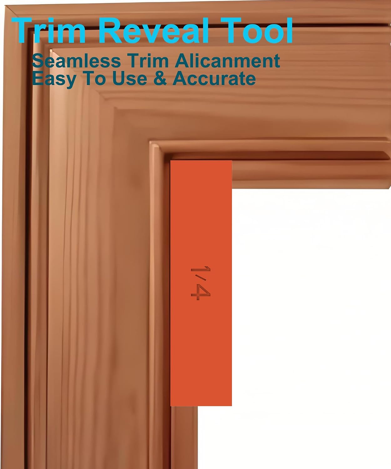 Herramienta revelado moldura 1/4pulg para puertas plástico