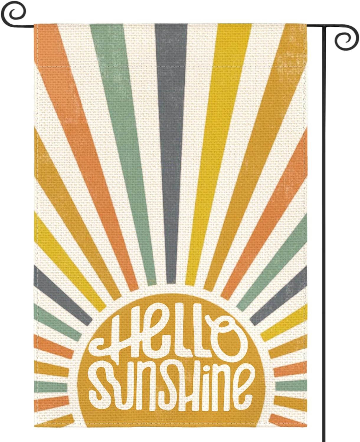 Bandera jardín Hello Sunshine 12x18pulg doble cara fiesta verano