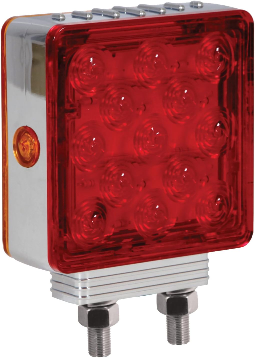 Luz pedestal M42362R/Y-A 26 LEDs cuadrados cromado