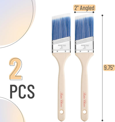 Pincel de manchas 2" madera tratada set 2
