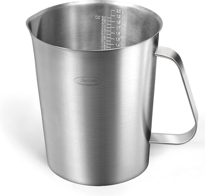Taza medidora acero inox 64oz con 3 escalas