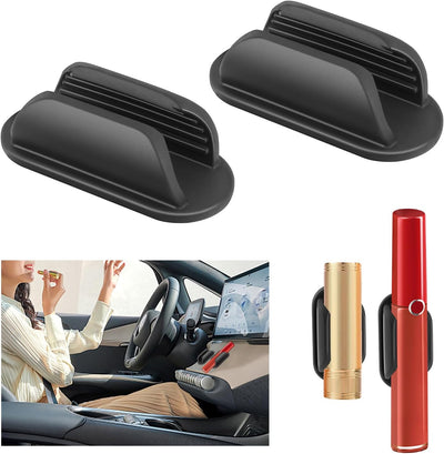 2 Pzas Soporte lápiz labial silicona consola coche