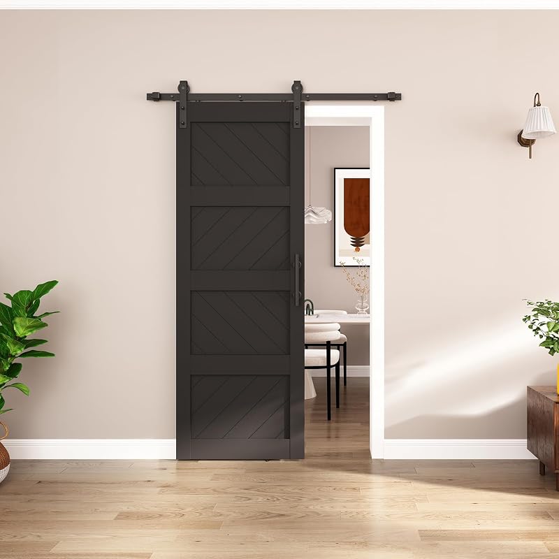 Puerta corredera granero 30x84" panel PVC ondulado