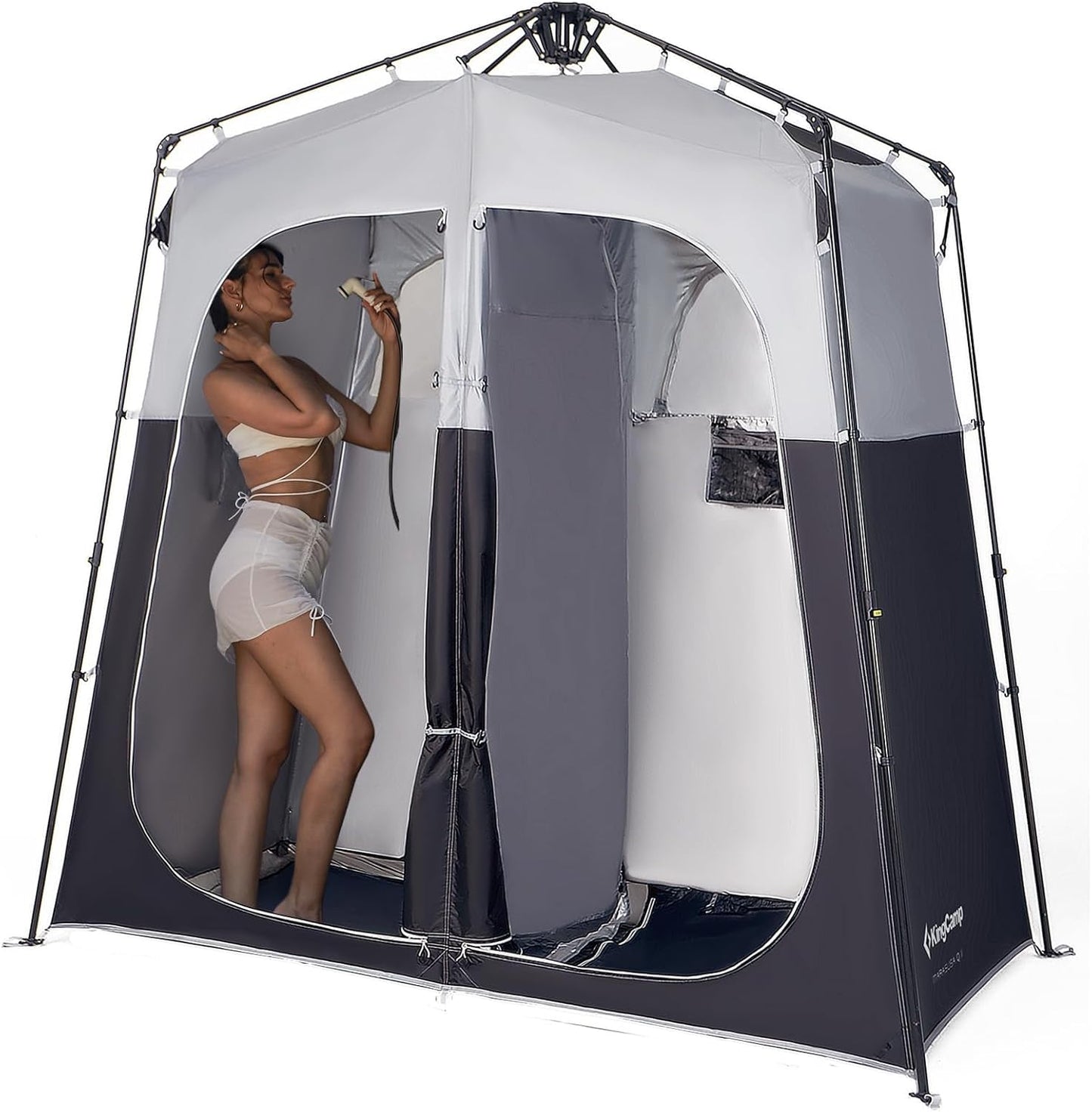 Tienda ducha instantánea privada para camping con piso