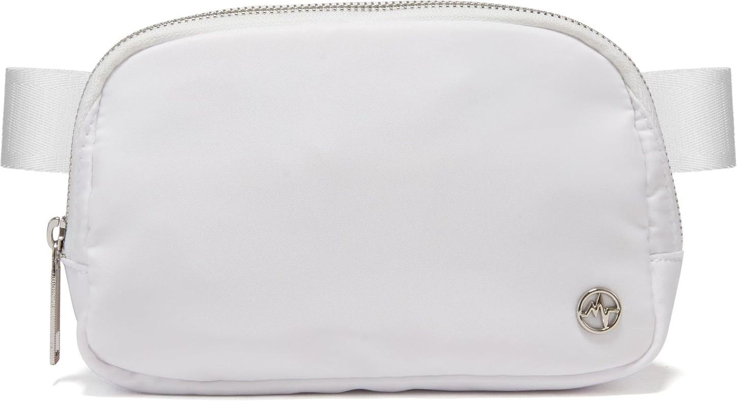 Bolsa cintura mujer moda correa ajustable blanco