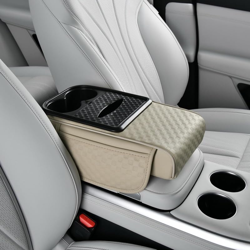 Cojín reposabrazos coche 7cm ergonómico con bolsillos
