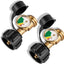2 Medidores Propano con Detector Fugas 5-40lb Universal QCC1