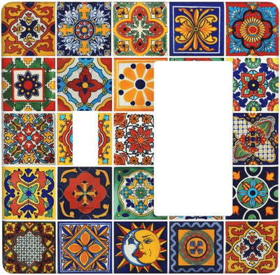 Azulejo Talavera Mexicano Bohemio Floral