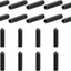 Set 20 tornillos M8x30mm acero carbono punta cónica negro