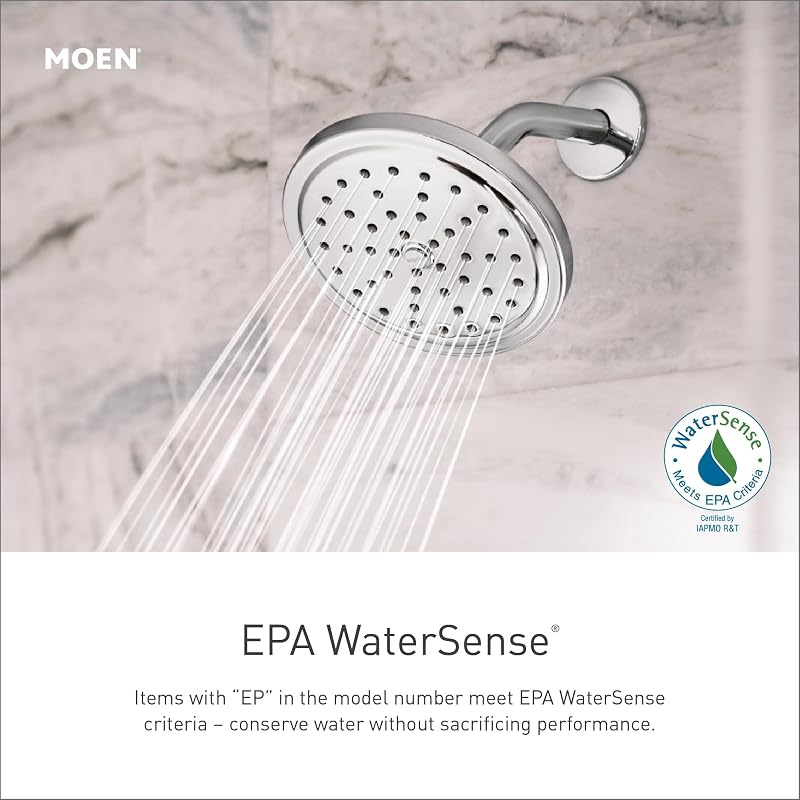 Cabezal ducha lluvia Moen 12" ecológico cromo S1004EP