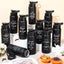 10 Botellas Agua Aluminio Cristianas 20oz Negro Reutiliz.