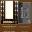 2 Luces Pared Exteriores Rectangulares 3CCT IP65 Hierro