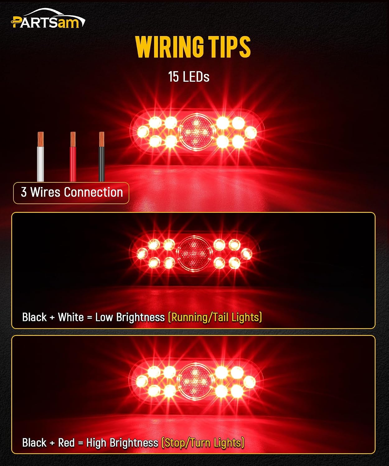 4 Luces LED Ovaladas Remolque 6pulg 12V IP67