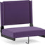 Asiento estadio portátil acolchado plegable 500lbs morado