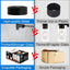 4 Lámparas Pared Apliques Negro Vidrio Iluminación Baño