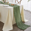 Camino mesa tela queso 35x160pulg verde salvia bohemio bodas