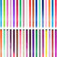 36 Pzas Extensiones Cabello con Clip 22pulg Multicolores