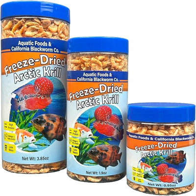 Alimento cíclidos krill liofilizado 0.95oz con pellets y obleas