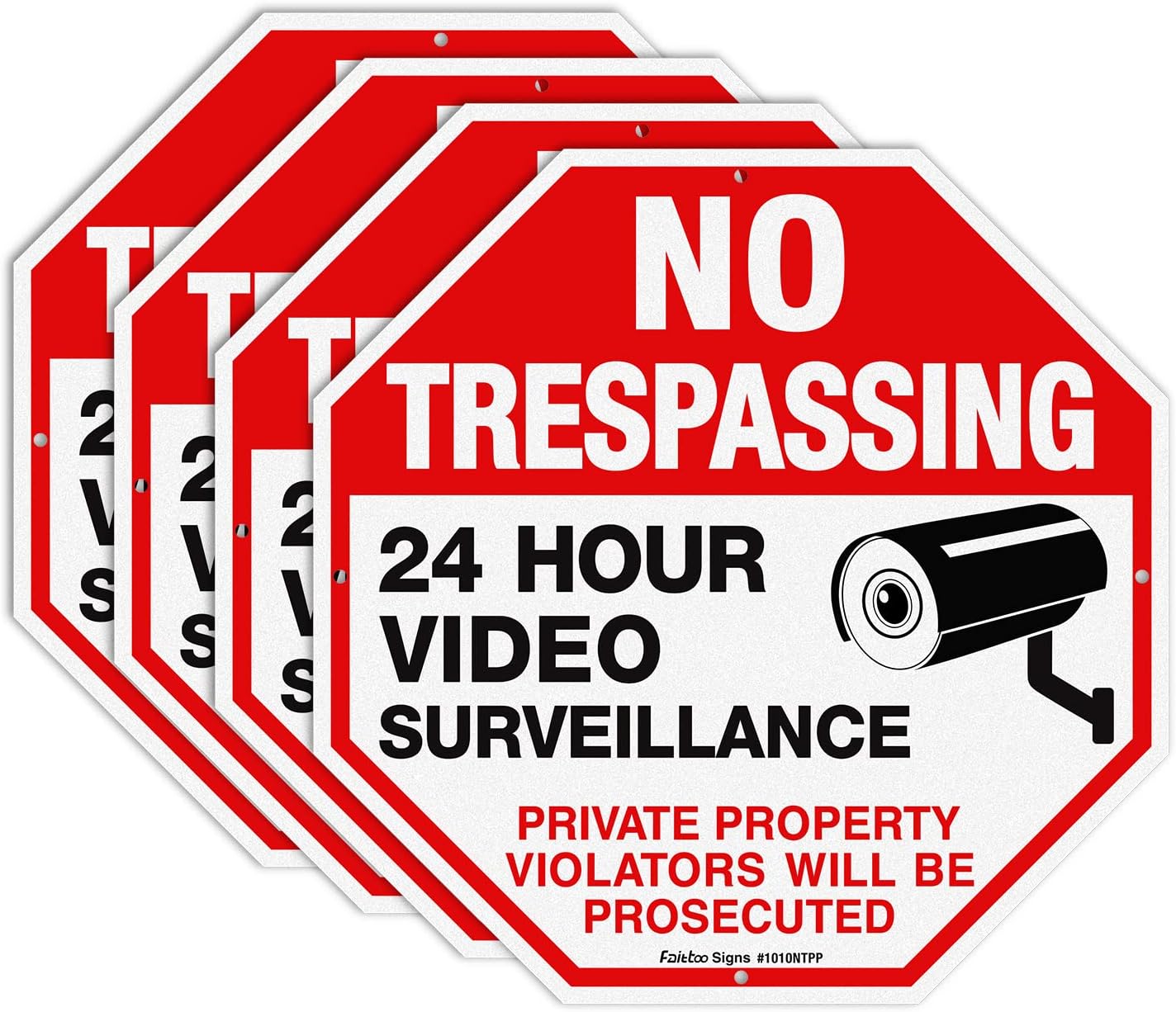 Señal No Trespasar Aluminio Reflectante 10x10pulg UV