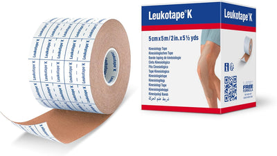 Cinta kinesiología 2" x5.5yardas bronceado repelente agua