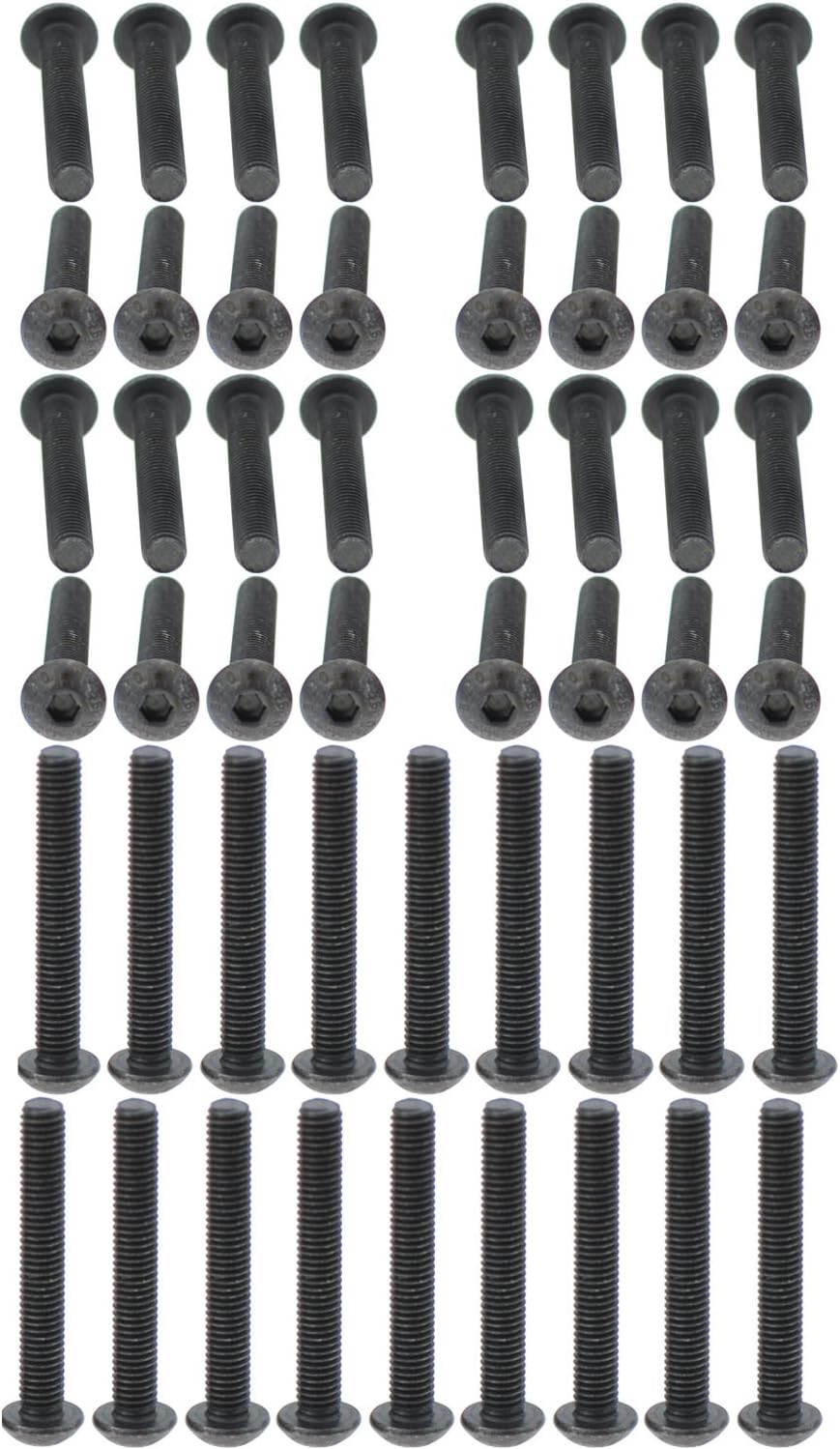 Tornillos hex M5x35 acero aleación grado 10.9