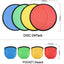 Set 24 Ventiladores Disco Volador Plegable Juguete Verano