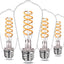 4 Pzas Bombilla LED Edison ST58/ST19 6W 2700K Regulable
