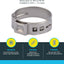 Anillo sujeción tubería PEX 1pulg 10pzas