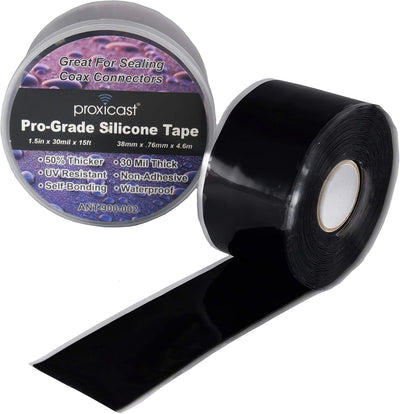 Cinta sellado silicona profesional 30mil resistente antenas cables